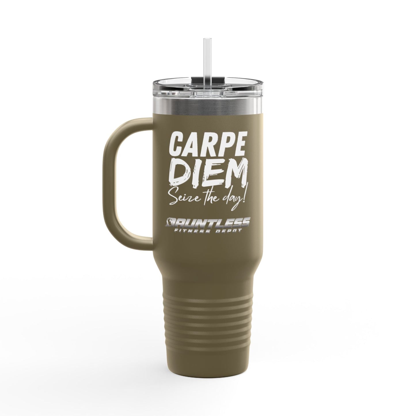 Carpe Diem Seize the Day Insulated Gym Travel Mug, 40oz - Dauntless Fitness DepotPrintifyMug