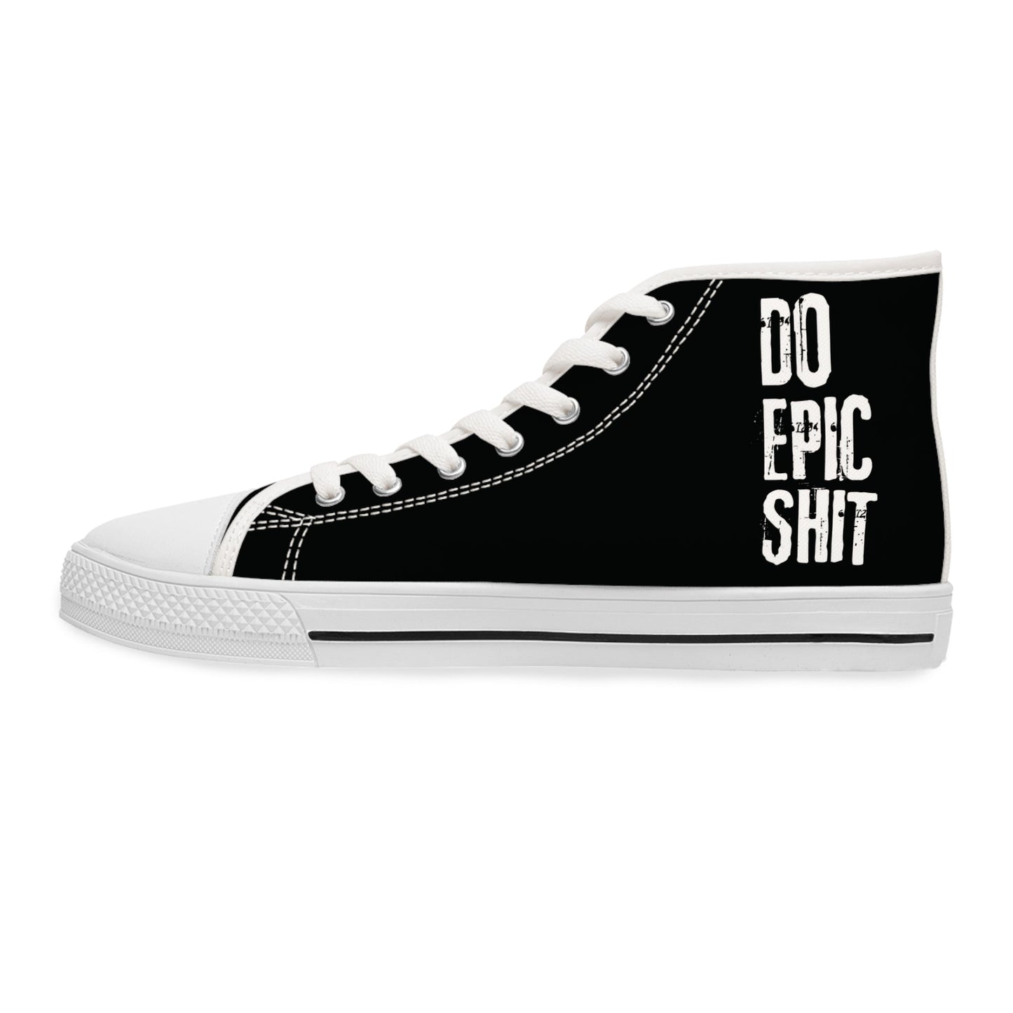 Do Epic Shit Black Women's High Top Sneakers - Dauntless Fitness DepotPrintifyShoes