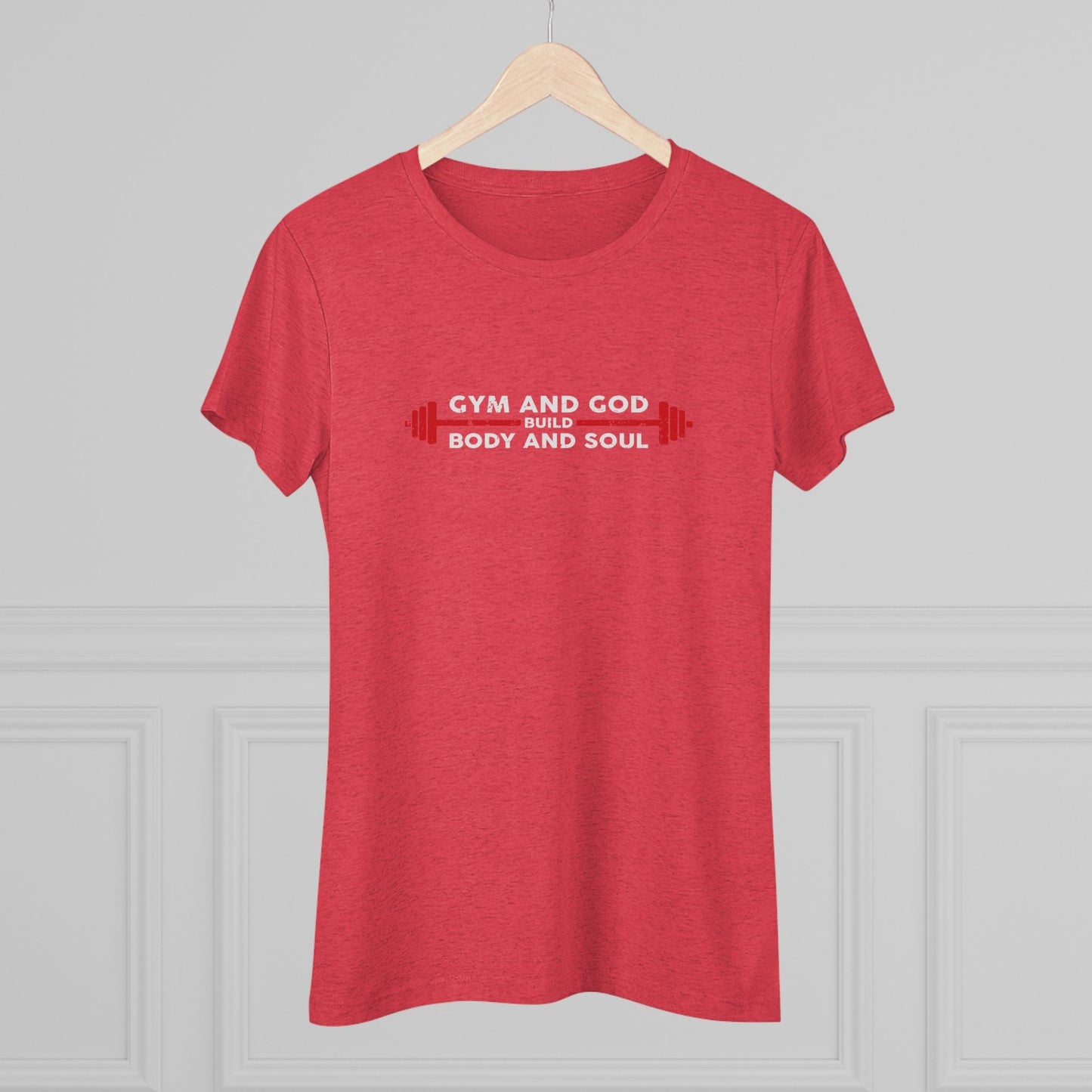 Gym and God Build Body and Soul Triblend Tee - Dauntless Fitness DepotPrintifyT-Shirt