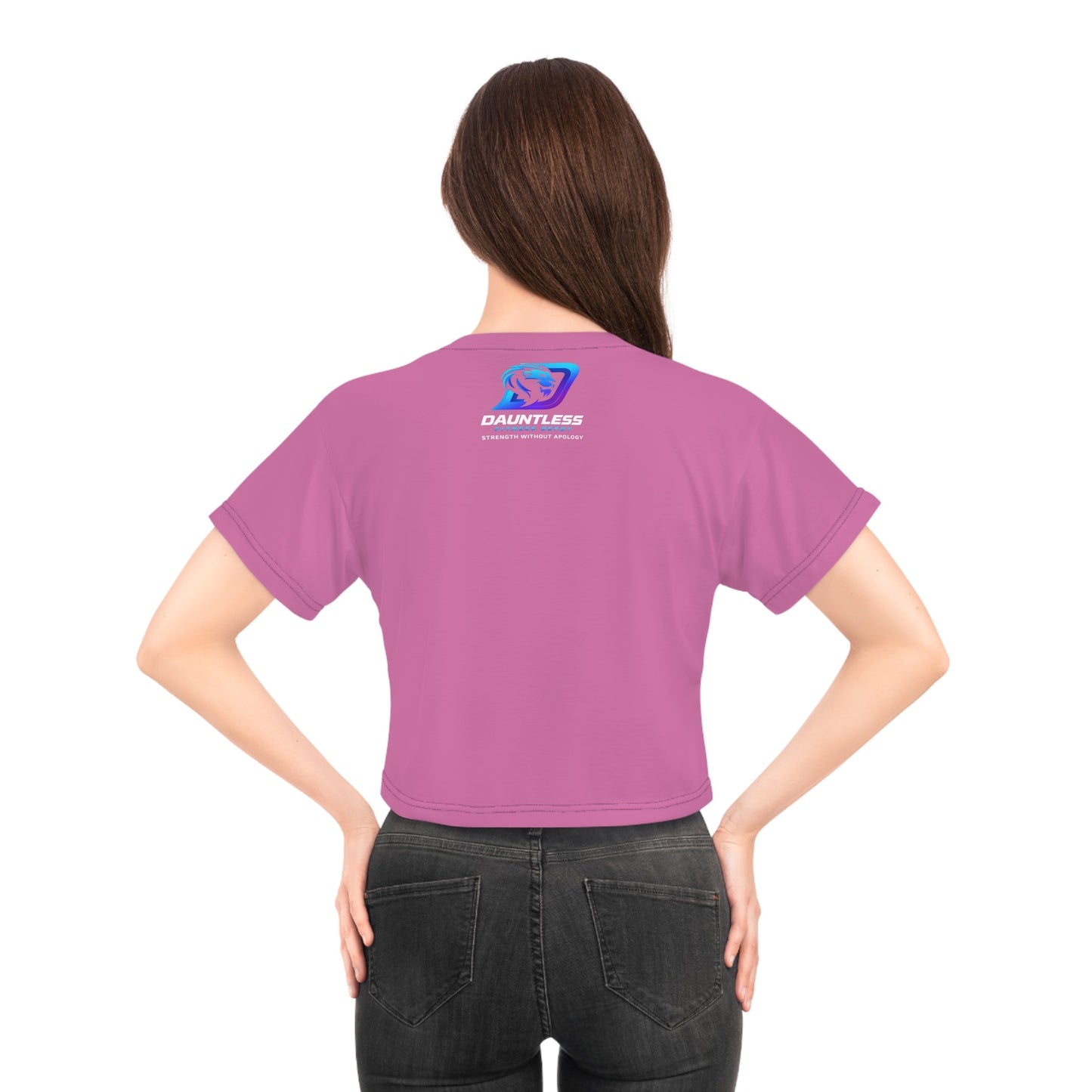 The Boss Making it Happen Women's fitness sport weightlifting Graphic Crop Tee - Dauntless Fitness DepotPrintifyAll Over Prints