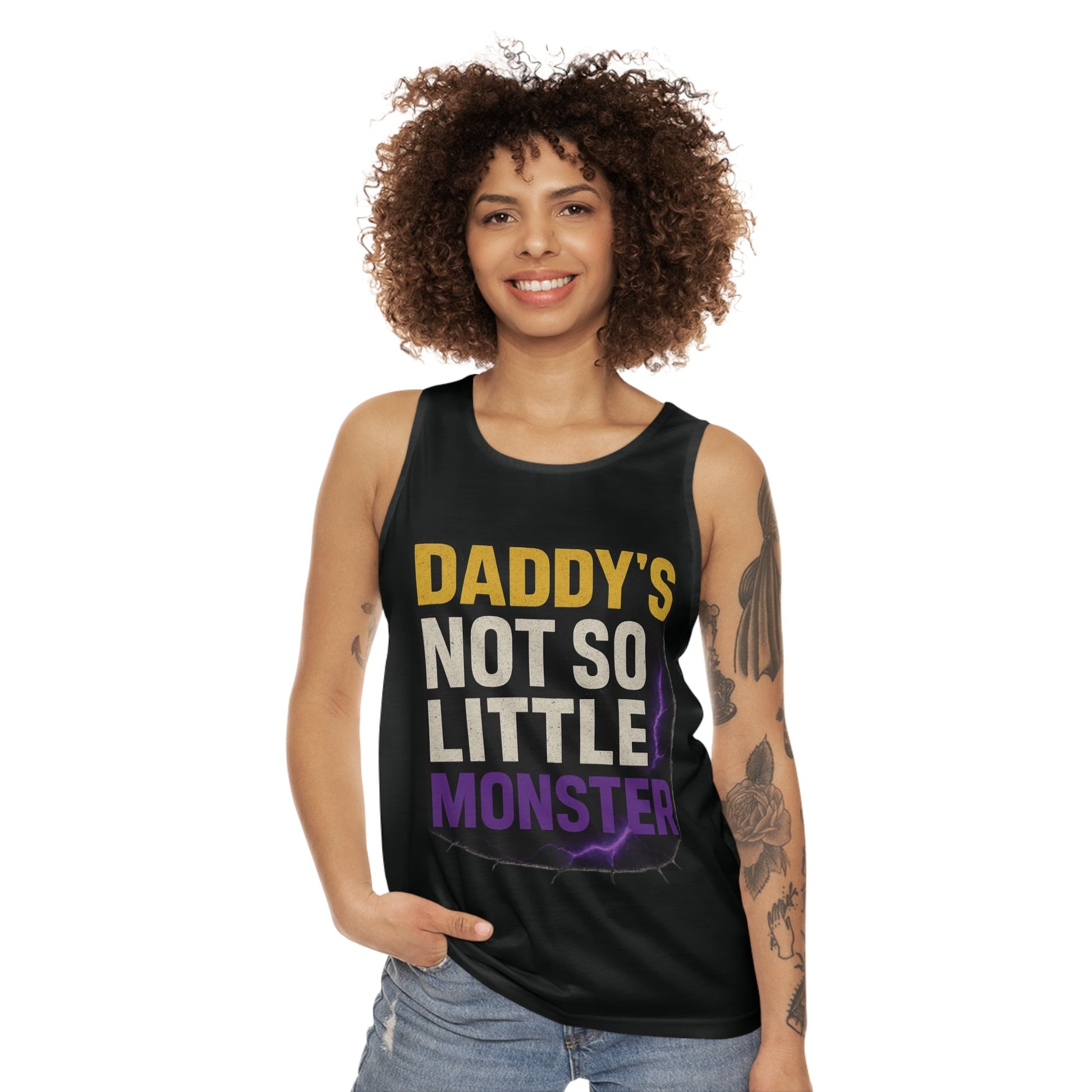 Daddy’s Not So Little Monster Women’s Tank | Bold Gym & Streetwear Shirt - Dauntless Fitness DepotPrintifyAll Over Prints
