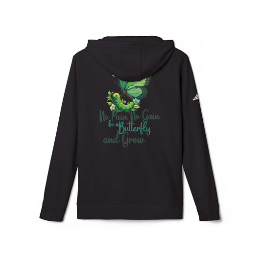 No Pain No Gain Butterfly Growth adidas® Fleece Hoodie - Dauntless Fitness DepotPrintifyHoodie