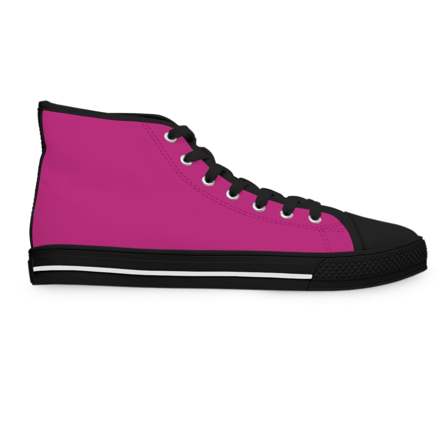 Pretty Panther Silhouette Pink Women's High Top Sneakers - Dauntless Fitness DepotPrintifyShoes