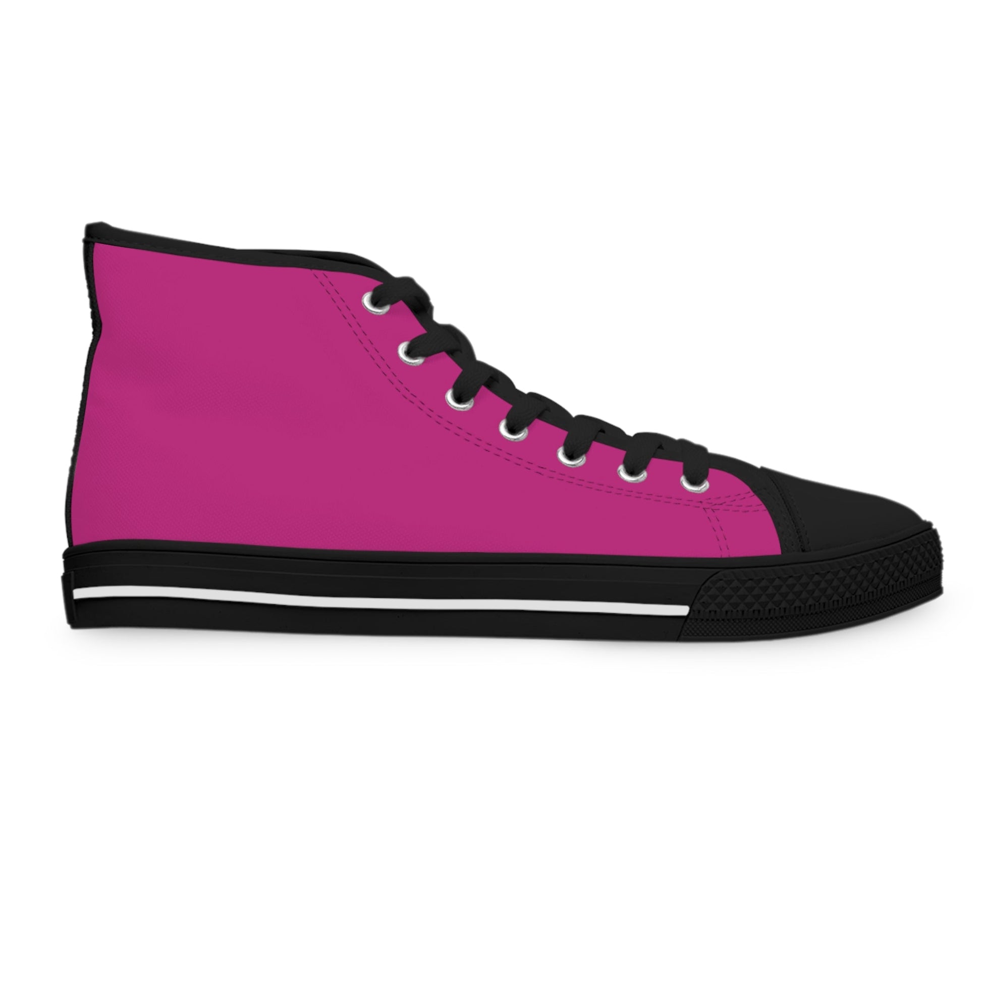 Pretty Panther Silhouette Pink Women's High Top Sneakers - Dauntless Fitness DepotPrintifyShoes