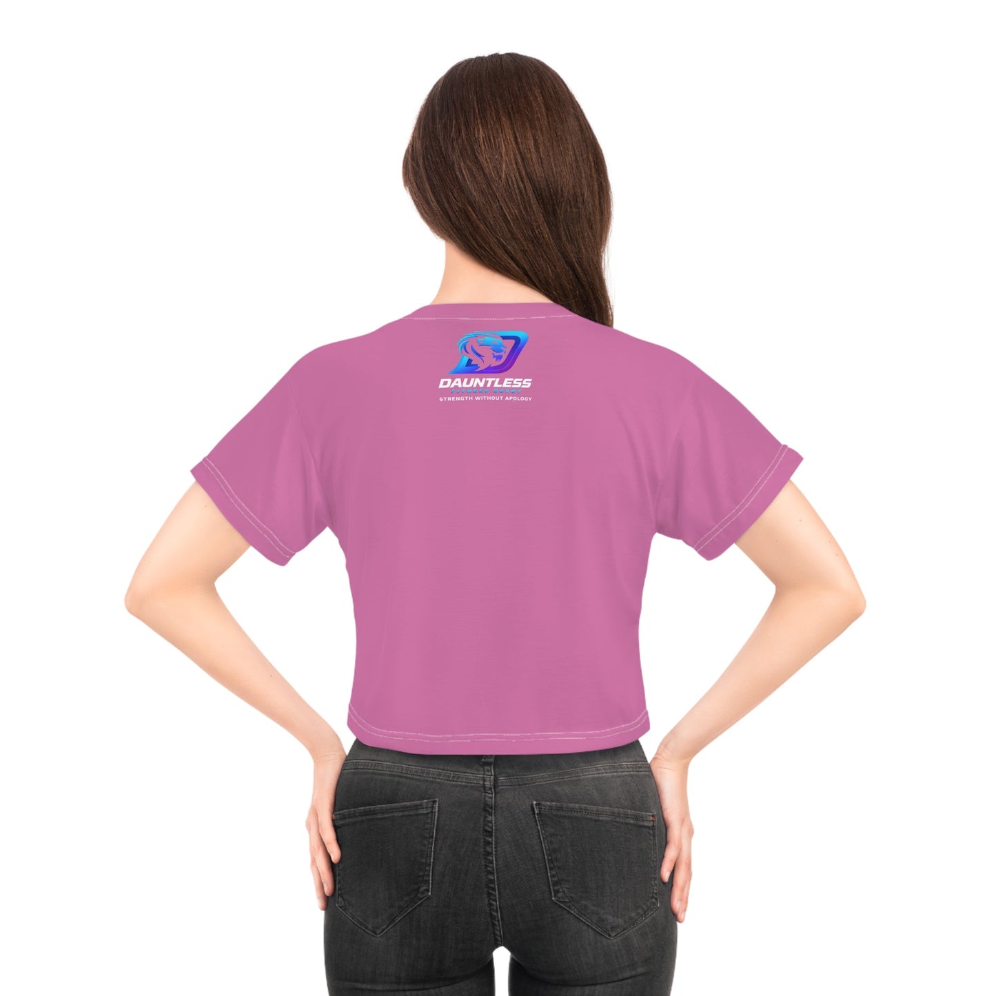 The Boss Making it Happen Women's fitness sport weightlifting Graphic Crop Tee - Dauntless Fitness DepotPrintifyAll Over Prints