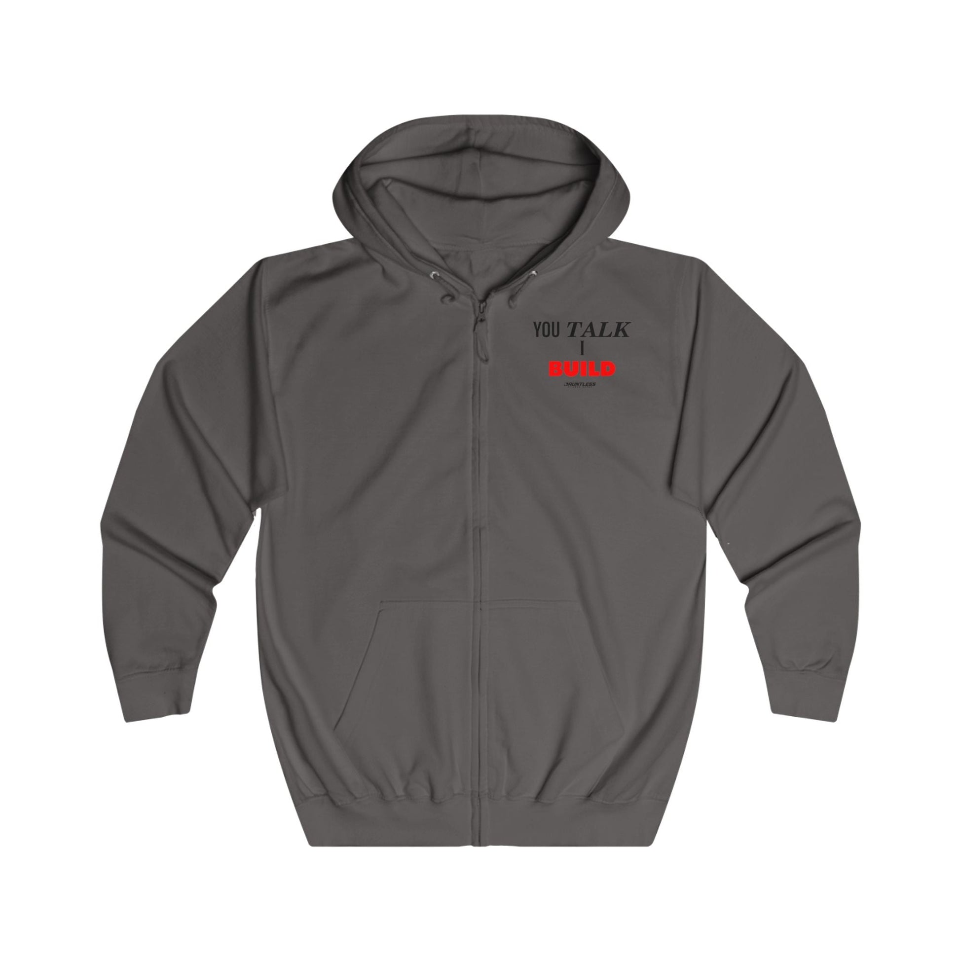 You Talk I Build Unisex Full Zip Hoodie - Dauntless Fitness DepotPrintifyHoodie